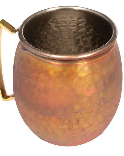 Ly Moscow Mule American Metalcraft ACMH 414 ml Vân Gò, Đồng
