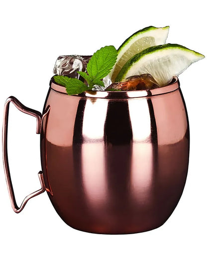 Ly Moscow Mule Libbey CMM-100 414 ml Thấp, Bề Mặt Trơn, Đồng