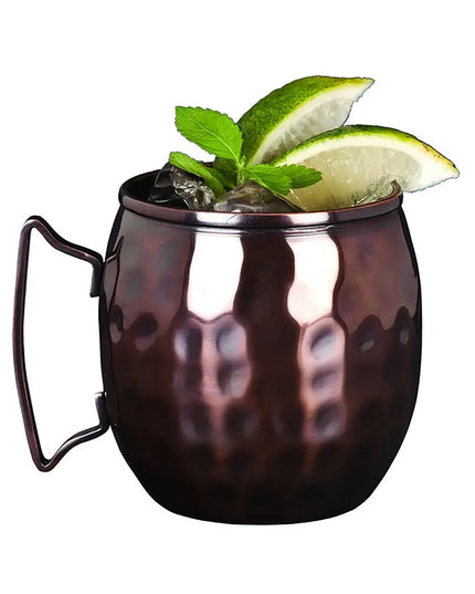 Ly Moscow Mule Libbey MM-100 414 ml Vân Gò, Thấp, Đồng