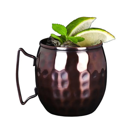 Ly Moscow Mule Libbey MM-100 414 ml Vân Gò, Thấp, Đồng