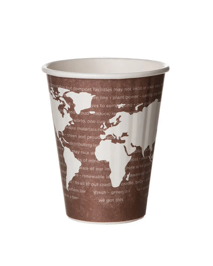 Ly Nóng Cách Nhiệt Dùng Một Lần Eco Products EP-BNHC8-WD World Art™ 237 ml - PLA, In Hoa Văn