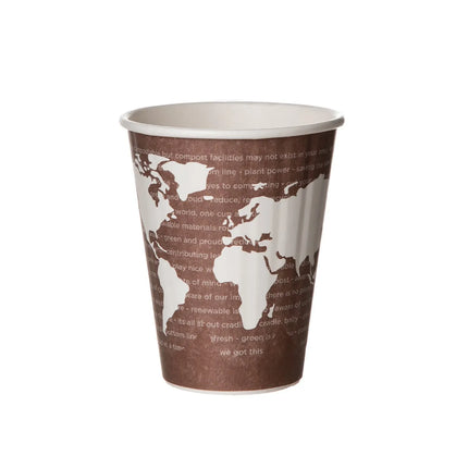 Ly Nóng Cách Nhiệt Dùng Một Lần Eco Products EP-BNHC8-WD World Art™ 237 ml - PLA, In Hoa Văn