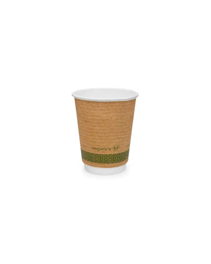 Ly Nóng Cách Nhiệt Dùng Một Lần Vegware 237 ml - PLA, Có In Hoa Văn (VDW-K08)