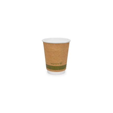 Ly Nóng Cách Nhiệt Dùng Một Lần Vegware 237 ml - PLA, Có In Hoa Văn (VDW-K08)