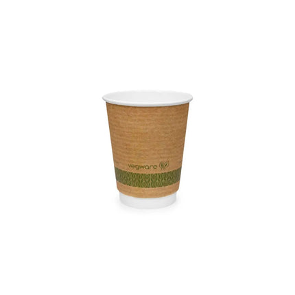 Ly Nóng Cách Nhiệt Dùng Một Lần Vegware VDW-K12 355 ml - PLA, In Hoa Văn
