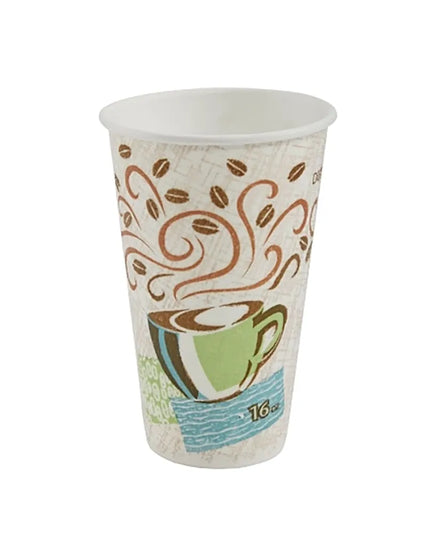 Ly Nóng Dùng Một Lần Dixie 5356CD PerfecTouch® 473 ml - Giấy, In Hoa Văn