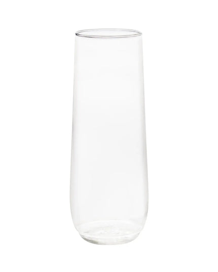 Ly Sâm Panh Không Chân Nhựa Dùng Một Lần Tossware TWFL0130TCA POP 266 ml Trong Suốt