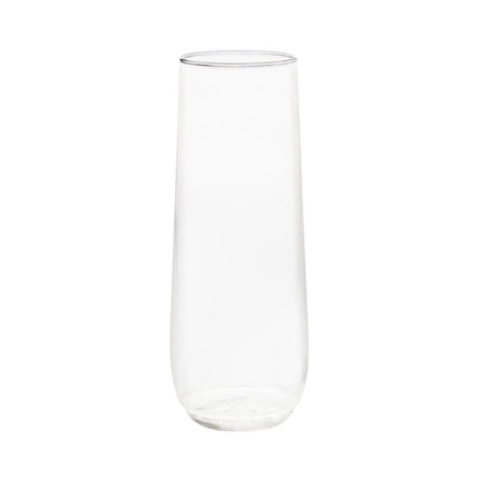 Ly Sâm Panh Không Chân Nhựa Dùng Một Lần Tossware TWFL0130TCA POP 266 ml Trong Suốt