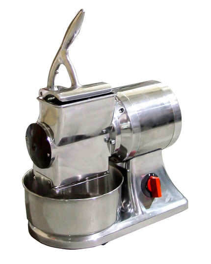Máy Bào Phô Mai Điện Omcan 11403 Thân Inox Trống Thép Cán