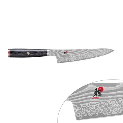 MIYABI | 5000 FC-D Shotoh Utility Knife – 140 mm blade - FC61 steel - 48-layer Damascus - for fruits & vegetables
