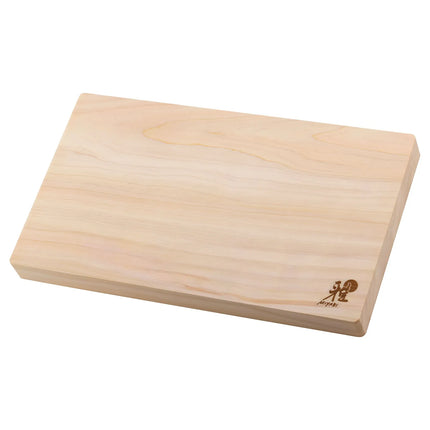 MIYABI | Hinoki Cypress Chopping Board – 400×250 mm - Juice Groove - Knife-Friendly - Brown