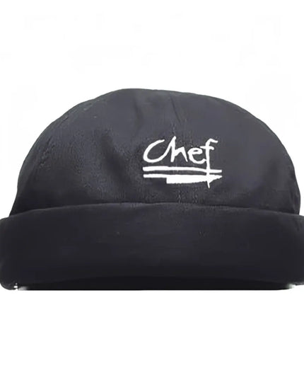 Mũ Beanie Đầu Bếp Chef Revival - Cotton, Đen, Một Cỡ Vừa Mọi Người (H060BK)