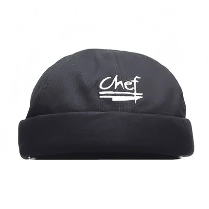 Mũ Beanie Đầu Bếp Chef Revival - Cotton, Đen, Một Cỡ Vừa Mọi Người (H060BK)