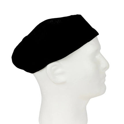 Mũ Bếp Pillbox Chef Revival H008-XL Poly-Cotton Màu Đen Cỡ XL