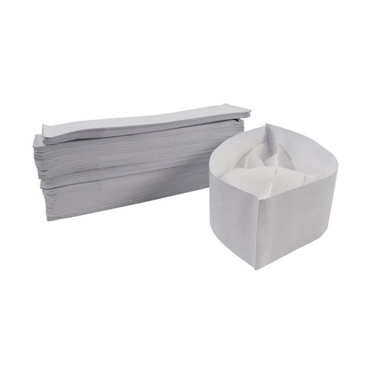 Mũ Ca-Lô Đầu Bếp Dùng Một Lần Rofson - Giấy, Trắng, 22.9cm (100-W)