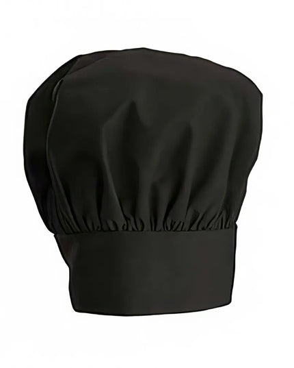 Mũ Đầu Bếp Điều Chỉnh Winco CH-13BK Cao 33 cm Kèm Khóa Dán - Poly/Cotton, Màu Đen