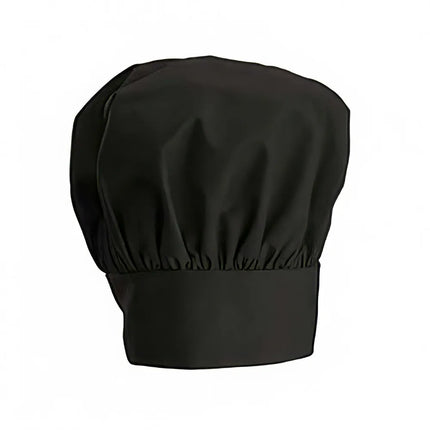 Mũ Đầu Bếp Điều Chỉnh Winco CH-13BK Cao 33 cm Kèm Khóa Dán - Poly/Cotton, Màu Đen