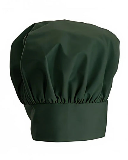 Mũ Đầu Bếp Điều Chỉnh Winco CH-13GN Cao 33cm Khóa Dán Velcro - Poly/Cotton, Xanh Lá