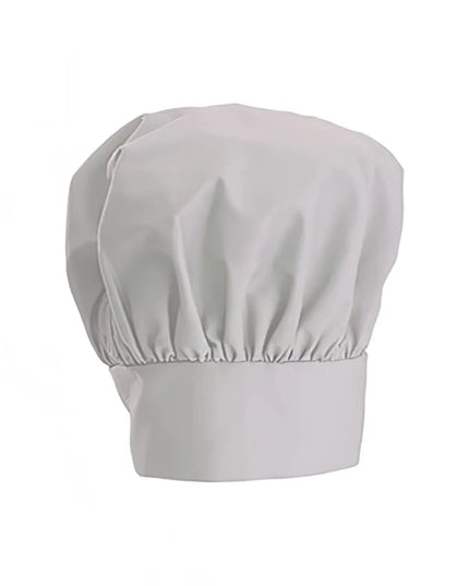 Mũ Đầu Bếp Điều Chỉnh Winco CH-13WH Cao 33cm Khóa Dán Velcro - Poly/Cotton, Trắng