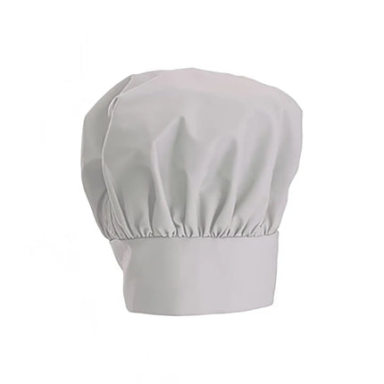 Mũ Đầu Bếp Điều Chỉnh Winco CH-13WH Cao 33cm Khóa Dán Velcro - Poly/Cotton, Trắng