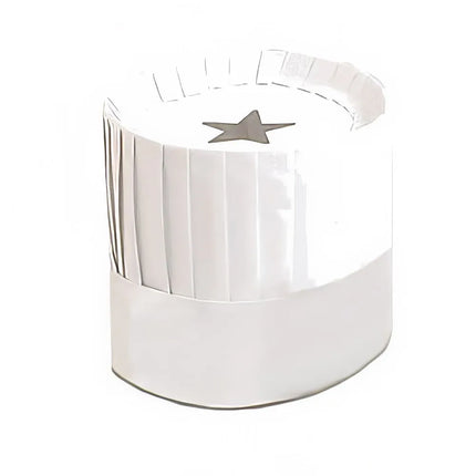 Mũ Đầu Bếp Dùng Một Lần Royal Industries PPR HAT 7 Bằng Giấy Màu Trắng Cao 17.8 cm