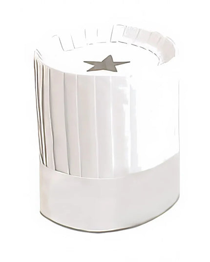 Mũ Đầu Bếp Dùng Một Lần Royal Industries PPR HAT 9 Bằng Giấy Màu Trắng Cao 22.9 cm