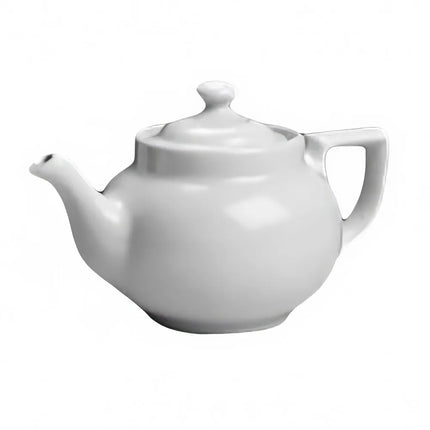 Nắp Có Núm Hall China HL210CWHA Cho Ấm Trà Boston 296 ml - Sứ, Trắng