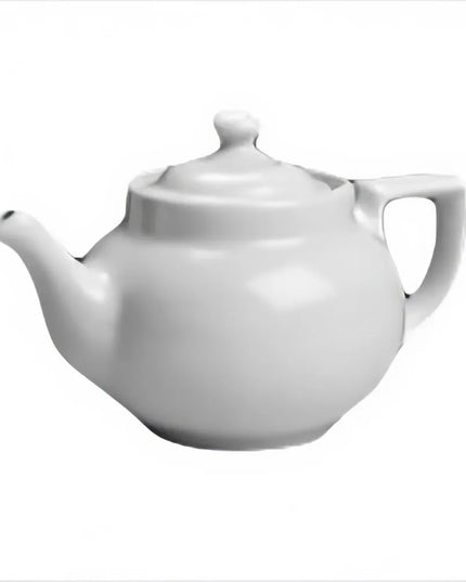 Nắp Có Núm Hall China HL220CWHA Cho Ấm Trà Boston 473 ml - Sứ, Trắng