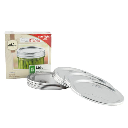 Nắp SureTight™ Atosa USA 2139399 Cho Hũ Canning Miệng Rộng - Thép