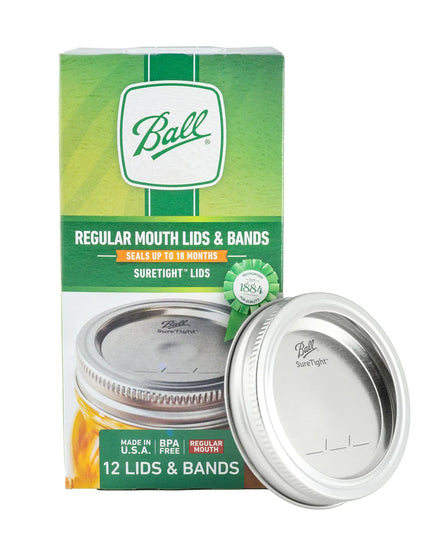 Nắp SureTight™ Ball 1440030060 Cho Hũ Canning Miệng Thường Ball® - Thép Kèm Vòng Khóa