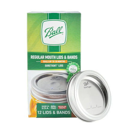 Nắp SureTight™ Ball 1440030060 Cho Hũ Canning Miệng Thường Ball® - Thép Kèm Vòng Khóa