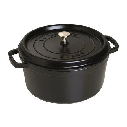 Nồi Cocotte Gang Tráng Men Staub 1003207 6.6 lít Bề Mặt Nhám Đen