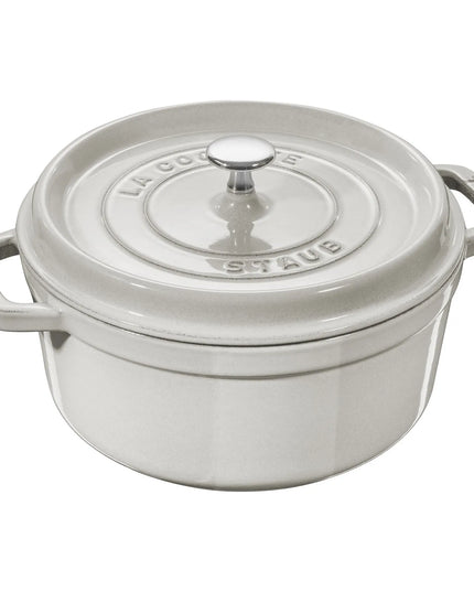 Nồi Cocotte Gang Tráng Men Staub 1003443 6.6 lít White Truffle