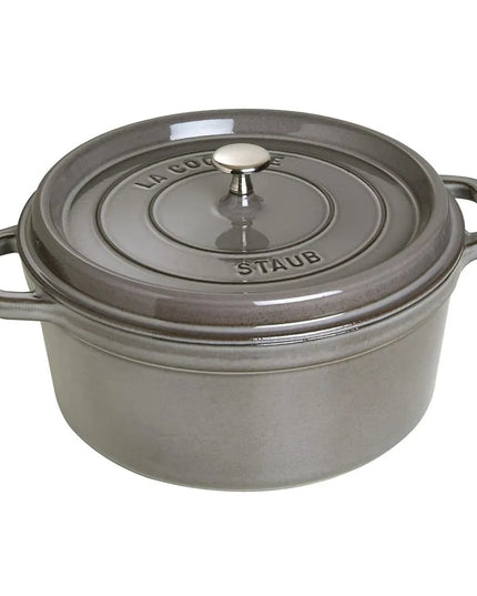 Nồi Cocotte Gang Tráng Men Staub 1003926 6.6 lít Xám Graphite
