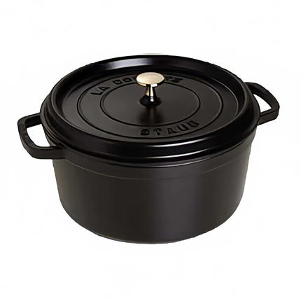 Nồi Cocotte Gang Tráng Men Staub 1004057 1.4 lít Bề Mặt Nhám Đen