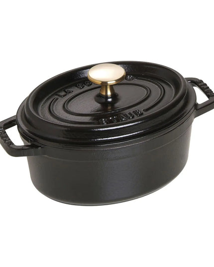 Nồi Cocotte Gang Tráng Men Staub 1004061 0.9 lít Bề Mặt Nhám Đen