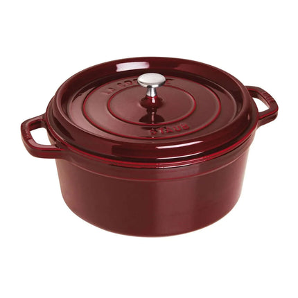 Nồi Cocotte Gang Tráng Men Staub 1004234 8.5 l Nắp Đậy, Grenadine