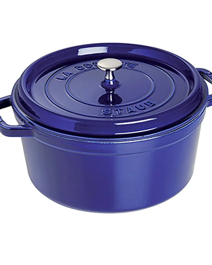 Nồi Cocotte Gang Tráng Men Staub 1004299 5.2 lít Xanh Đậm