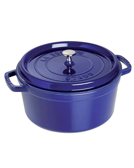 Nồi Cocotte Gang Tráng Men Staub 1004303 8.5 l Nắp Đậy, Xanh Đậm