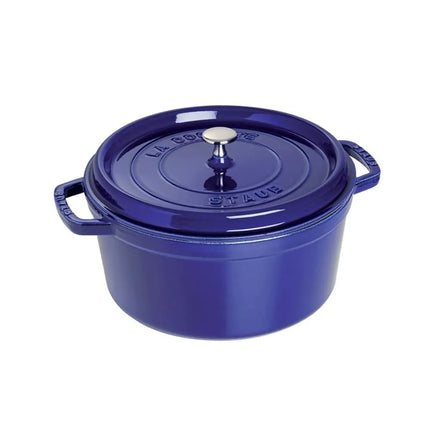 Nồi Cocotte Gang Tráng Men Staub 1004303 8.5 l Nắp Đậy, Xanh Đậm