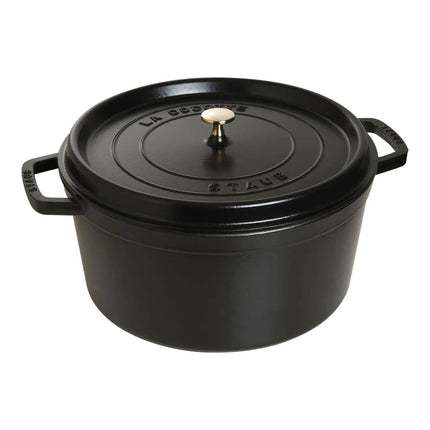 Nồi Cocotte Gang Tráng Men Staub 1004315 12.5 l Nắp Đậy, Đen Nhám