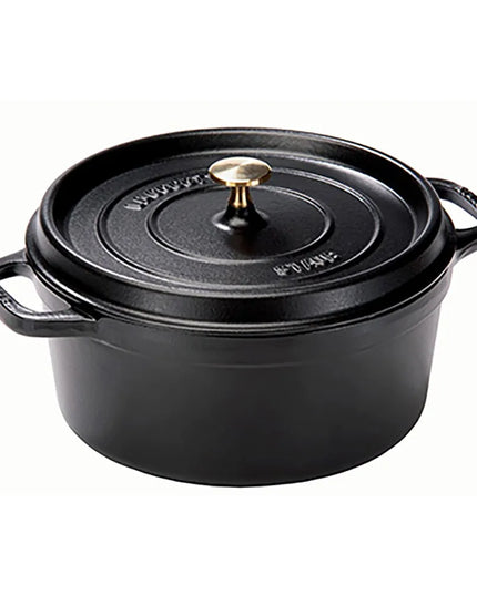 Nồi Cocotte Mini Staub 1004041 Gang Tráng Men Bề Mặt Nhám Đen 16 cm x 11.9 cm 480 ml