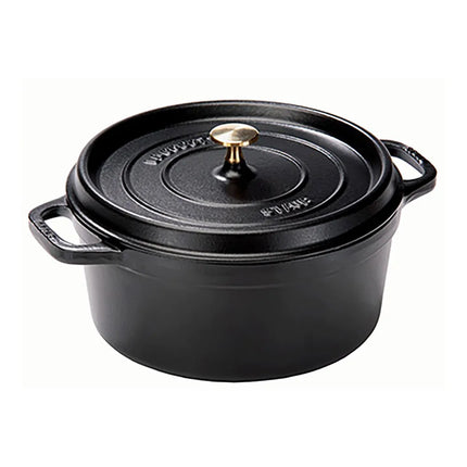Nồi Cocotte Mini Staub 1004041 Gang Tráng Men Bề Mặt Nhám Đen 16 cm x 11.9 cm 480 ml