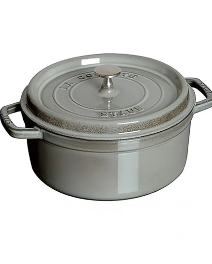 Nồi Cocotte Mini Staub 1004045 Gang Tráng Men Graphite Gray 16 cm x 11.9 cm 480 ml