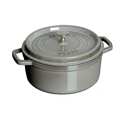 Nồi Cocotte Mini Staub 1004045 Gang Tráng Men Graphite Gray 16 cm x 11.9 cm 480 ml