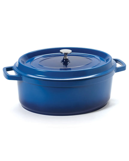 Nồi Dutch Oven Nhôm Tráng Gốm GET CA-007-CB/BK/CC 6.1 lít Xanh Cobalt