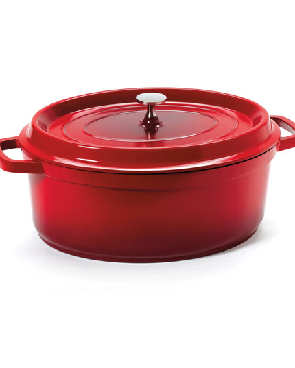 Nồi Dutch Oven Nhôm Tráng Gốm GET CA-007-R/BK/CC 6.1 lít Màu Đỏ