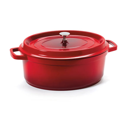 Nồi Dutch Oven Nhôm Tráng Gốm GET CA-007-R/BK/CC 6.1 lít Màu Đỏ