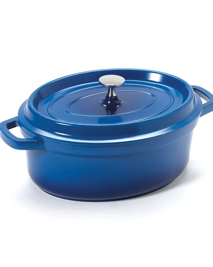 Nồi Dutch Oven Nhôm Tráng Gốm GET CA-009-CB/BK/CC 3.3 lít Xanh Cobalt