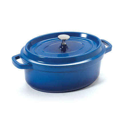 Nồi Dutch Oven Nhôm Tráng Gốm GET CA-009-CB/BK/CC 3.3 lít Xanh Cobalt